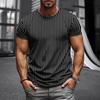 Super Elastic Casual Short Sleeved Mens Daily Party Home Social T Shirt Solid Color Vintage Streetwear Stripe Collision Color 20