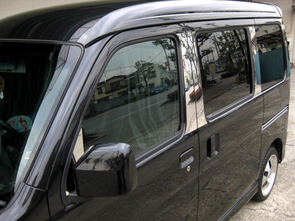 BRIGHTZ Stainless Steel Pillar Panels for the Hijet Cargo Hybrid S320V No Visor Set 320 Hijet Cargo Hijet Cargo Hybrid Ultra-Mirror (S320V Modified),