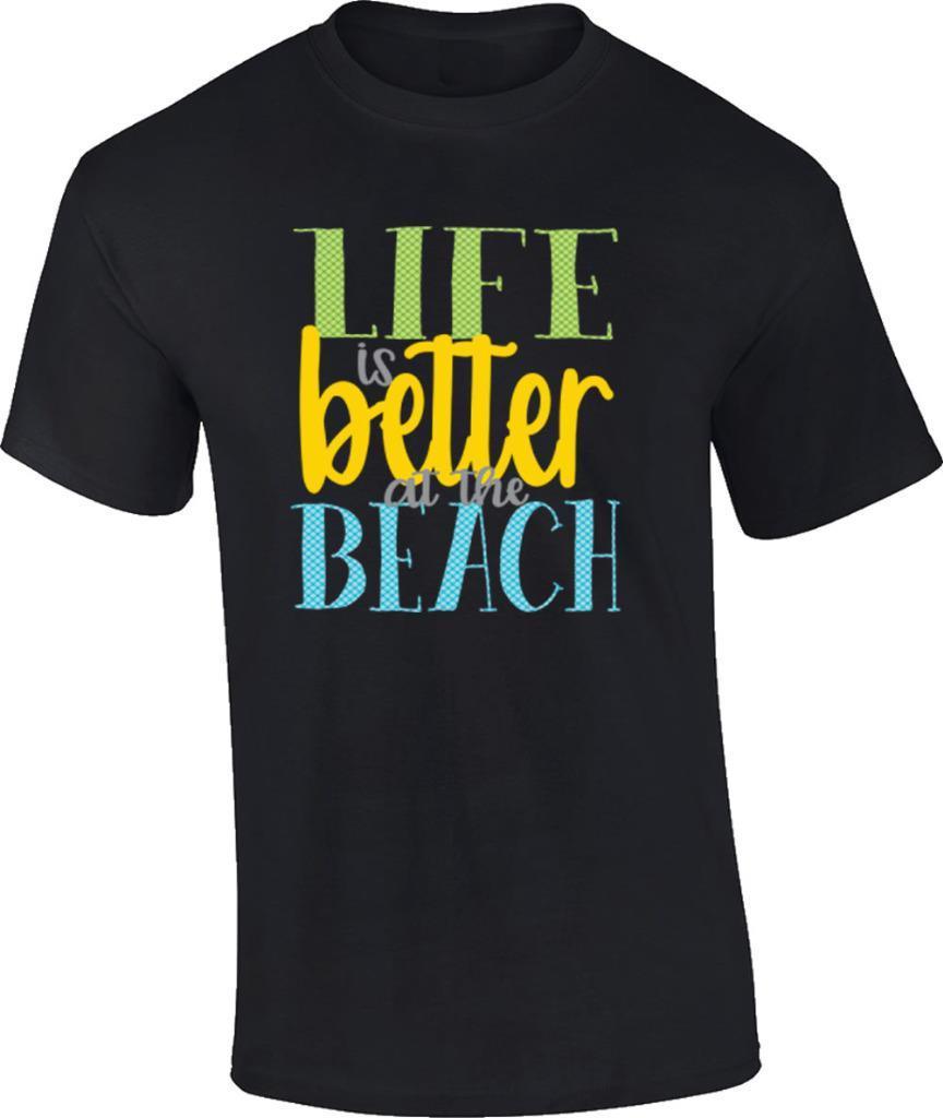 Life Is Better At The Beach T-Shirt Summer Vacation Tee XL
