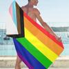 Toalhas de Praia Arco-Íris Dia do Orgulho Toalha de Praia Toalha de Praia LGBT Toalhas de Piscina Estilosas para Homossexualidade Toalha de Praia de Secagem Rápida