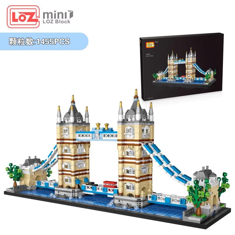 Loz Blocks World Famous Landmark Architecture Diy London Bridge Burj Al Arab Triumphal Arch Collection Gift Christmas Present