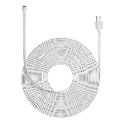 Şarj Güç Kablosu Arlo Light Hava Koşullarına Dayanıklı İç/Dış Mekan Düz Kablo Alüminyum Alaşımlı Mikro USB Kablosu Fişsiz Şarj/Güç Kablosu