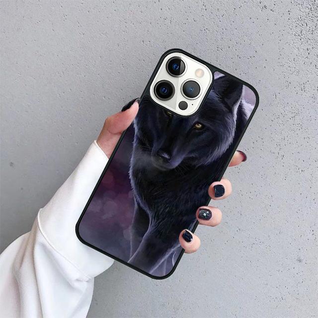 Animal Wolf Roar Phone Case Cover For iPhone 17 Air 15 16 14 13 12 Pro Max 11 Pro Max Plus Coque Shell