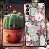 Plant Cactus Case for Samsung Galaxy S24 S23 S22 S20 S21 FE Ultra S24 S23 S10 S10E S9 S8 Plus 5G Silicone Phone Cover Capas Bags