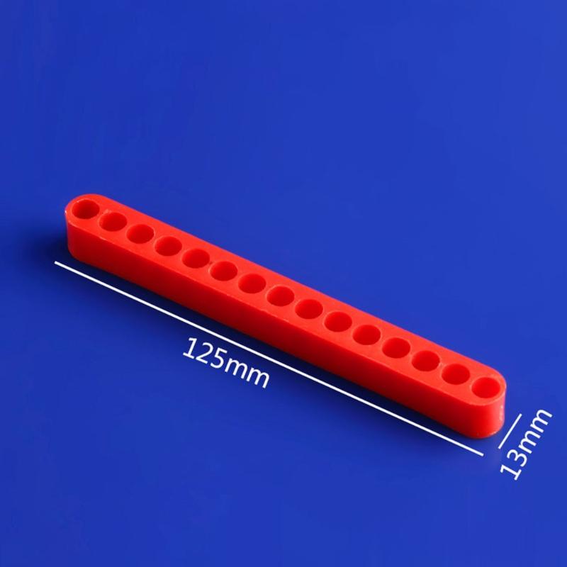 5 Pieces 12 Holes Hex Bit Organiser Screwdriver Bit Holder Plastic 1/4 Inch Hex Shank Drill Bit Storage for Case