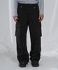 SLOWACID Washed Herringbone Cargo Pants [Black]