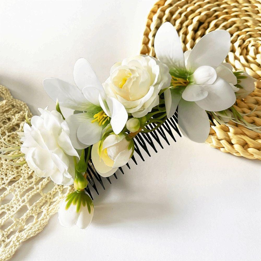 Sweet Thailand Flower Hairpin Bohemian Thai Hair Accessories Barrettes Flower Hair Comb  Headwear