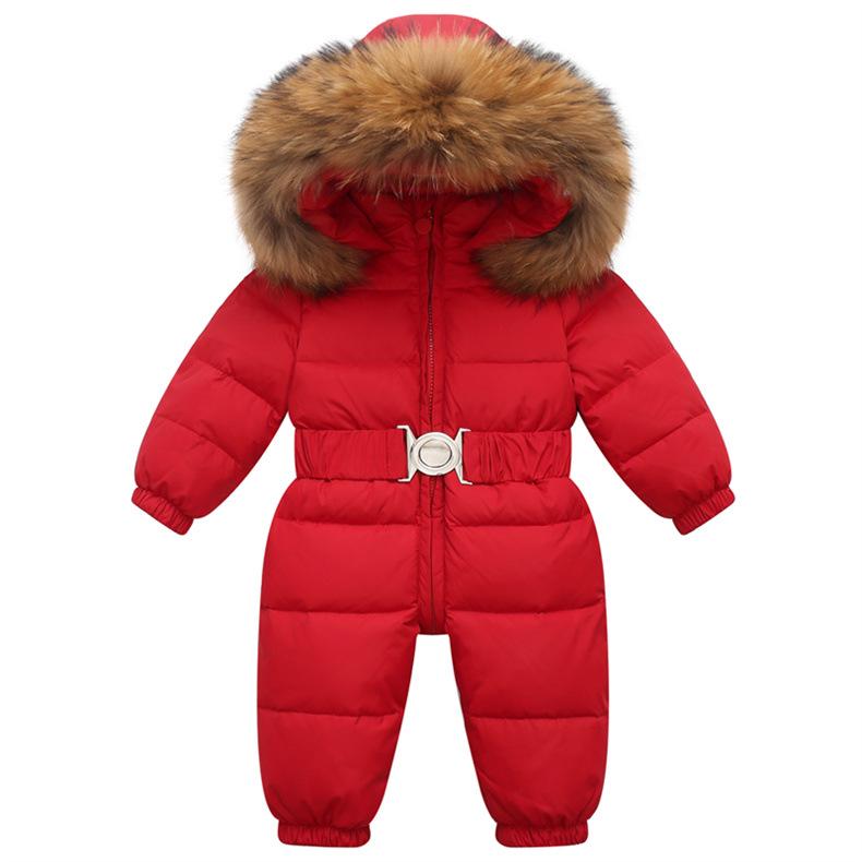 2024 Winter Kids' Down Ski Jacket: European/American Style, Thickened One-Piece Suit for Boys & Girls