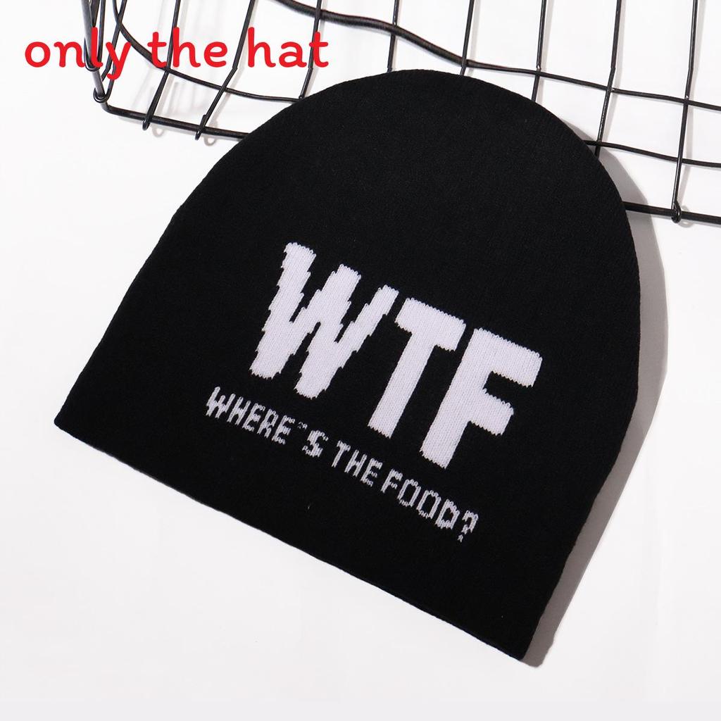 

Knit Hat For Men Women Warm Beanie With Alphabet Letters For Streetwear Fashion