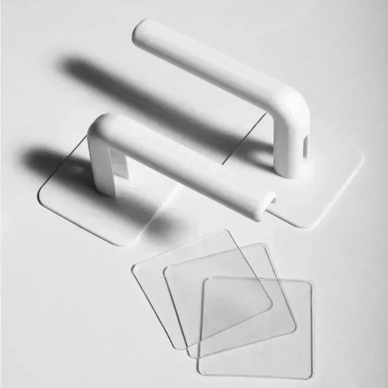 

2 шт./набор Держатель для хранения Самоклеящийся Органайзер для крышек кастрюль Стойка Настенный Бытовой Держатель для пластиковой бумаги Кухонные принадлежности A