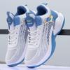 Summer basketball fly-woven men's shoes 2024 new men's mesh shoes non-slip running shoes platform casual breathable sneakers