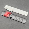3D Metal Logo S Line Badge Decal Emblem Car Sticker For f2 Sline Q3 Q5 Q7 A1 A2 A3 A4 A5 S3 S5 SQ5 SQ7 RS5 RS7 TT Accessories