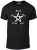 Elements Pentagram T-shirt - Rolig t-shirt hednisk natur retro häxkonst satan
