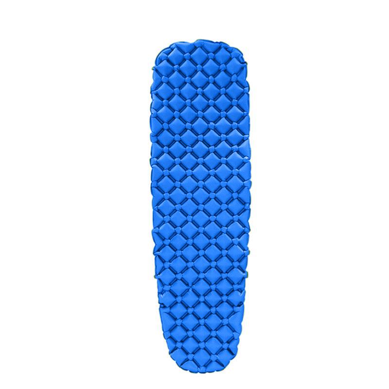 Camping Inflatable Mattress Inflatable Pad Nylon Composite TPU Single Moisture-proof Mat Mummy Pad Lightweight 190*58*5cm синий