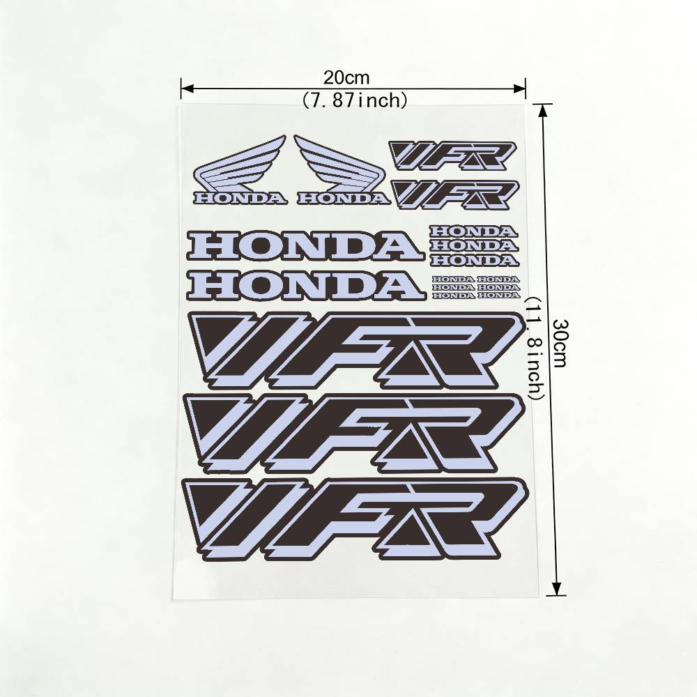 For HONDA VFR 18 colors Reflective motorcycle stickers, 3M safety warning at night in the dark scooter helmets
