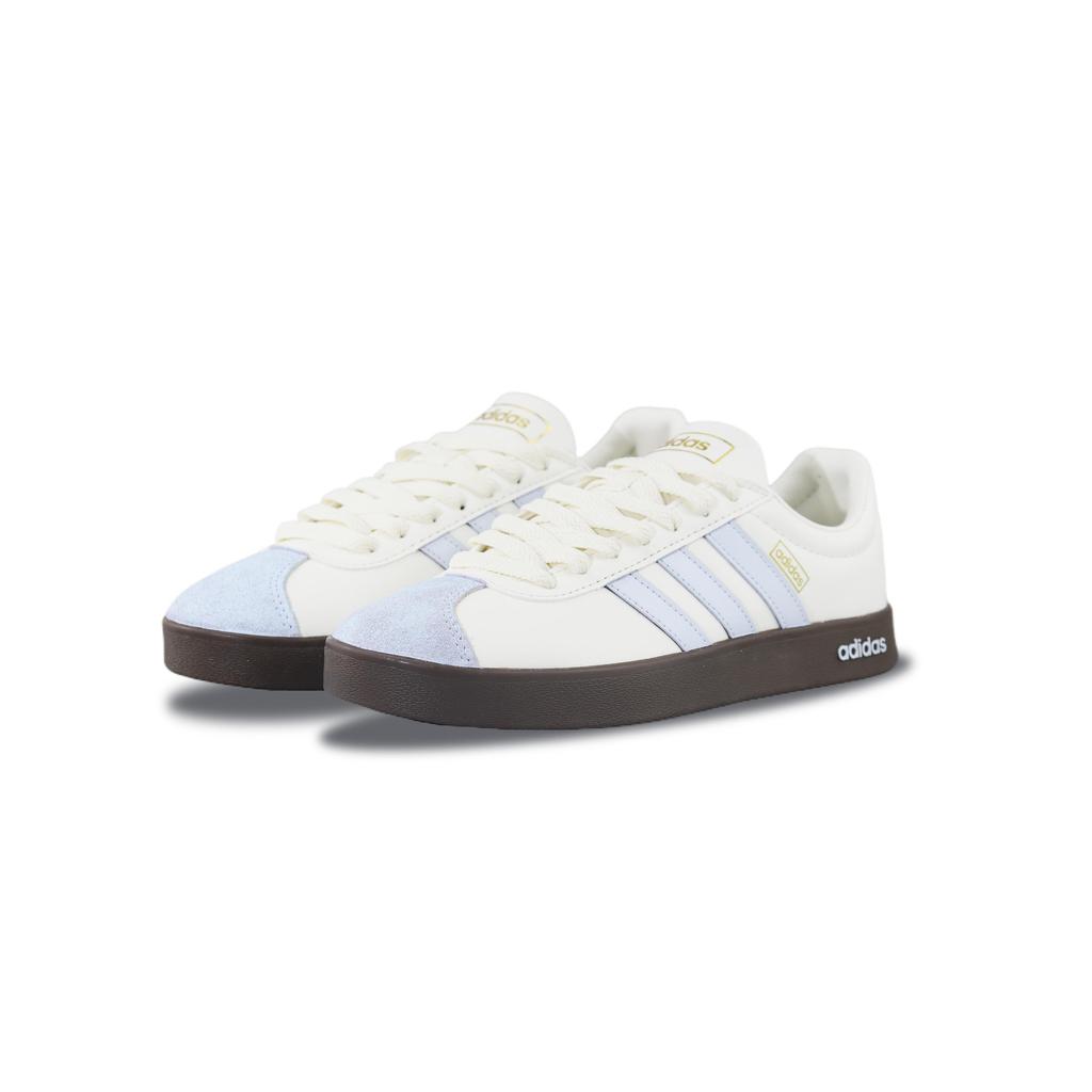 Adidas VL COURT 2.0 Abrasion Resistant Abrasion Resistant Low top Skateboard Shoes Unisex Light Blue JI0497(Team129-)