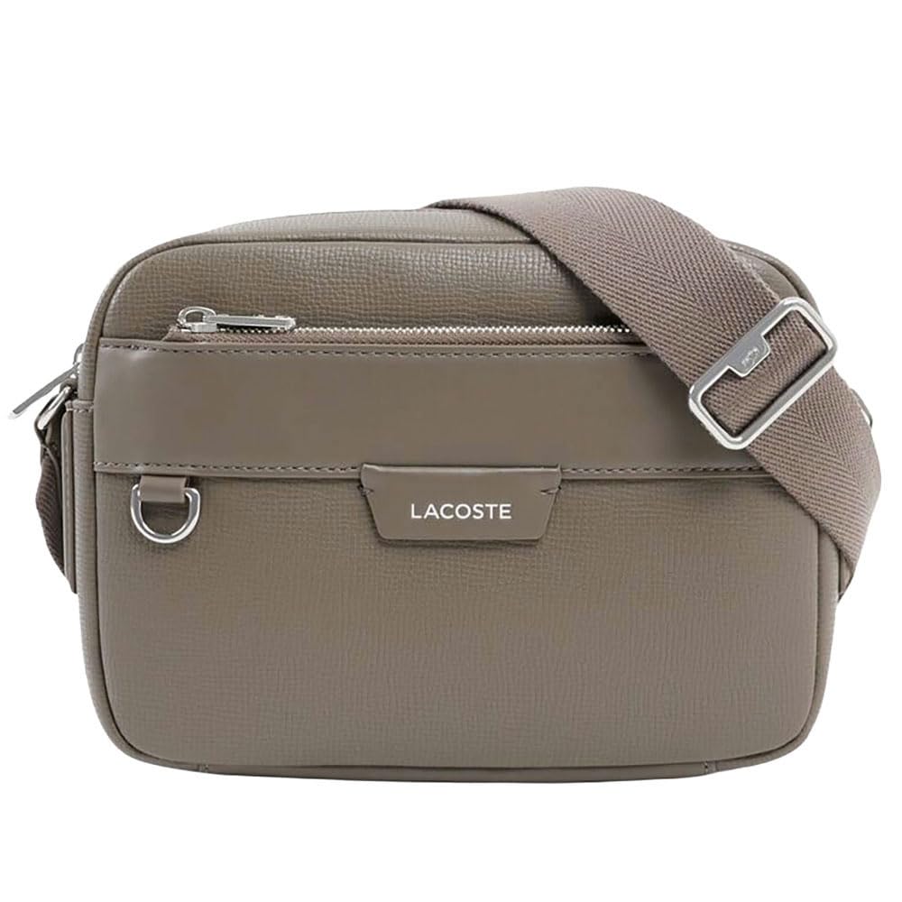 Official Ossian Leather Reporter Bag NH5048OI Gray [Lacoste] Men s серый