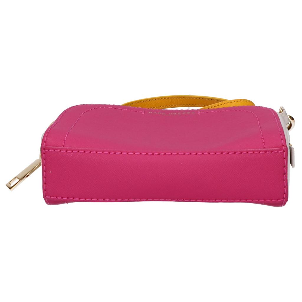 MARC JACOBS M0014220 Playbag Leather Crossbody Shoulder bag Pink/White/YellowUsed
