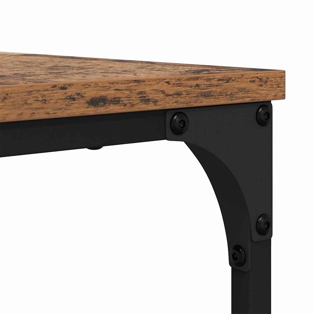 Coffee Table Set 2 pcs Reclaimed Wood Effect Wood Based Panel
