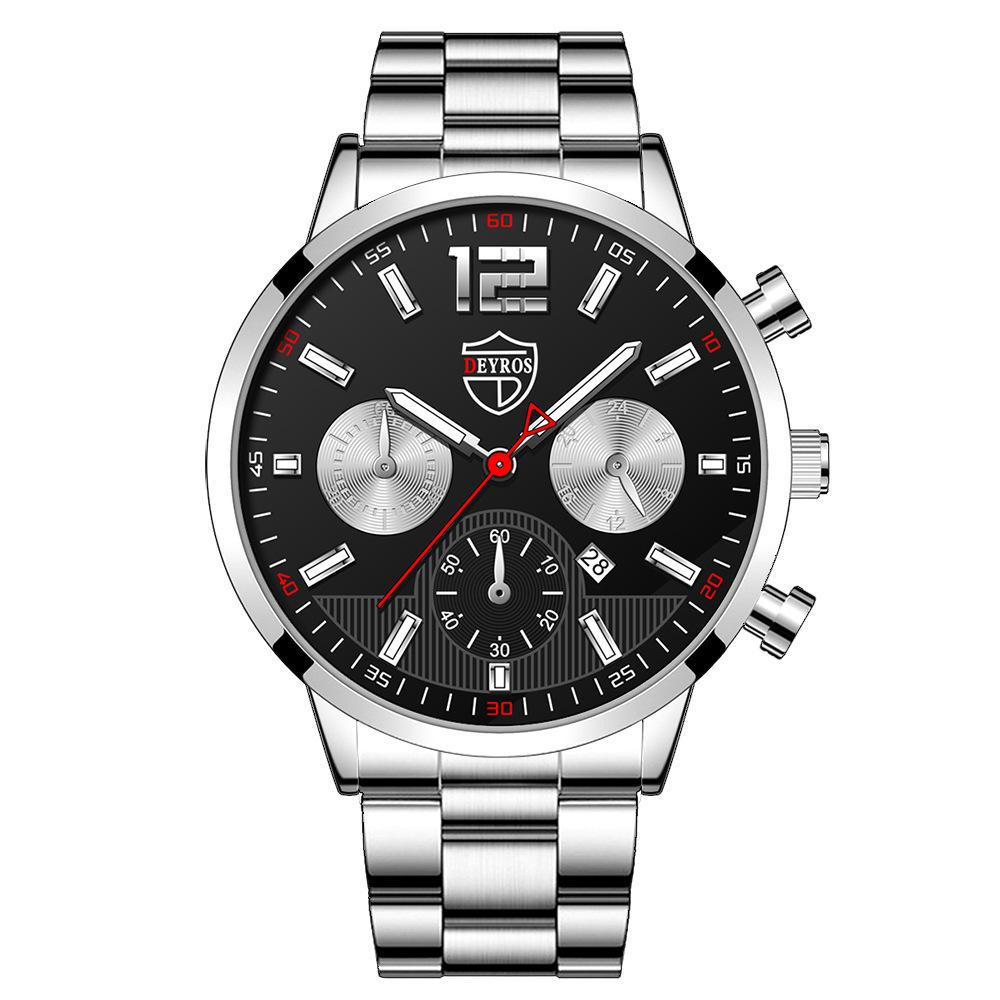 Stainless Steel Strap Luminous Calendar Men'S Watch Automatic Quartz Watch