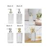 Clear Glass Soap Dispenser Lotion Dispenser Bottle 420ml Salon Dispenser Multipurpose Pump Soap Container for Home