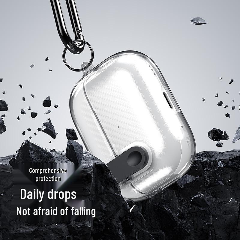 AirPods Pro & AirPods 3 Transparente Eis Kristall Kohlefaser Schutzhülle