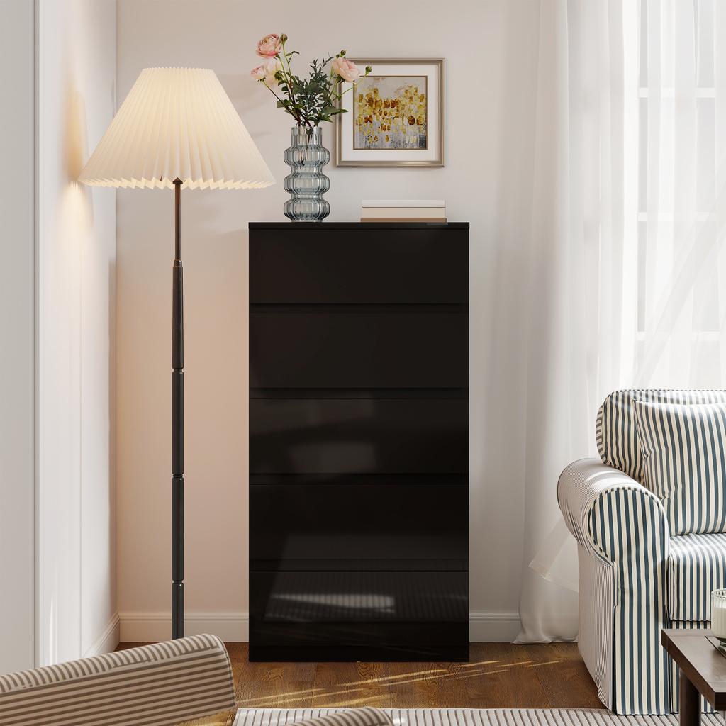 Chest of Drawers, 5-Drawer Storage Cabinets, Modern Dresser, Storage Drawer Unit for Bedroom