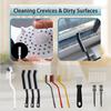 20-Piece Crevice Cleaning Brush Set - Multifunctional Kit With Precision Brushes, Scraper&Shower Cleaner Brush For Car, Kitchen, Bathroom, Grout,