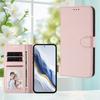 Suitable for iPhone 17E, leather-textured solid color business case, Apple 16 card slot hand strap flip cover protective case