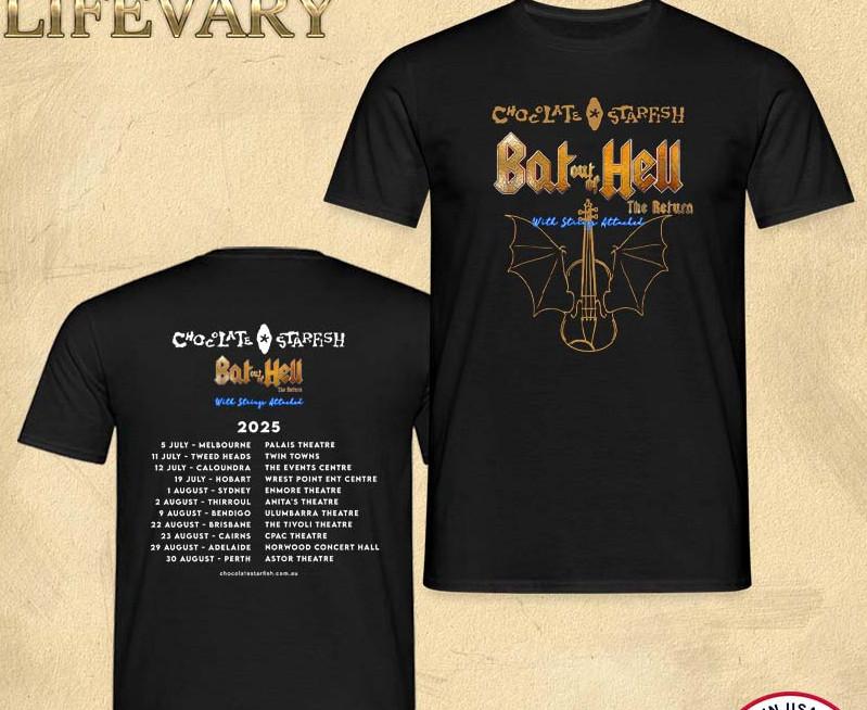 Bat Out Of Hell Merch The Return 2026 Tour T-Shirt T-Shirt shirt S