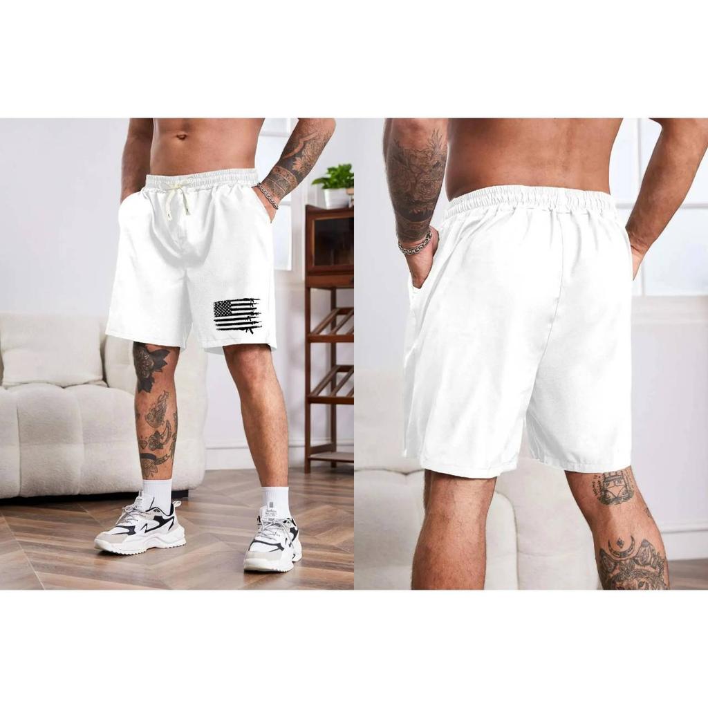USA America United States Flag Boxing Shorts 3D Print Fighting Training Unisex Men Women Quick Dry Fitness Gym Sport Workout Casual Streetwear