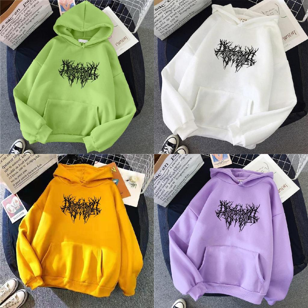 Hoodie Sweatshirt For Women With Print Pattern And Vneck In Casual Style