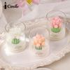 Liebhaber Blume Duftkerze Ins Atmosphäre Duft Geschenkbox Tulpenstrauß Form Duftkerzenbecher
