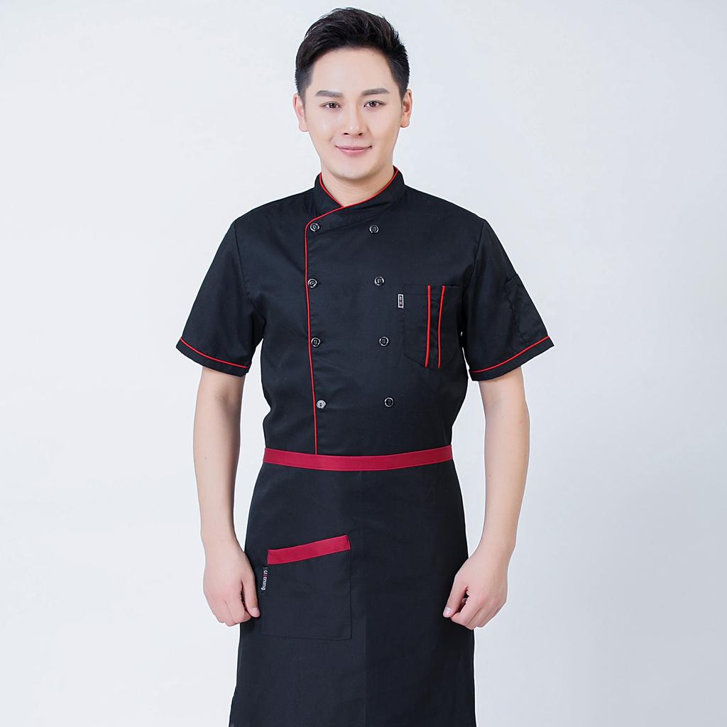 Men's And Women's Chef Uniforms Food Service Head Chef Attire Restaurant Bakery Cooking Coffee Workwear Jackets Uniform Aprons