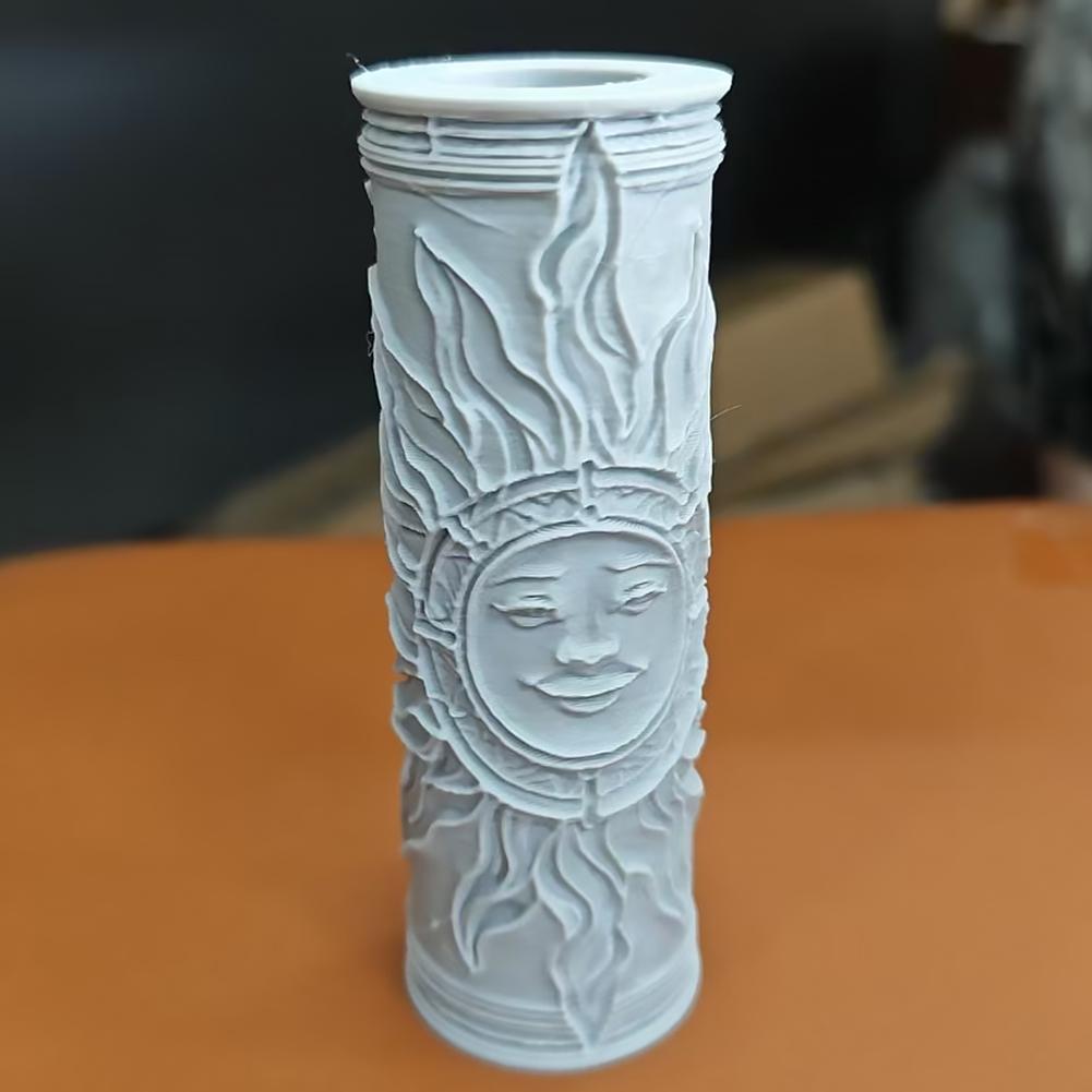 Owl/Sun Clay Modeling Pattern Roller Pottery Texture Roller Polymer Clay Roller for Pottery Ceramics & DIY Handcrafts
