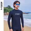 Mens Long Sleeve Full Coverage Rash Guard Set UV Protection Dive Suit Surfing Snorkeling Water Sports