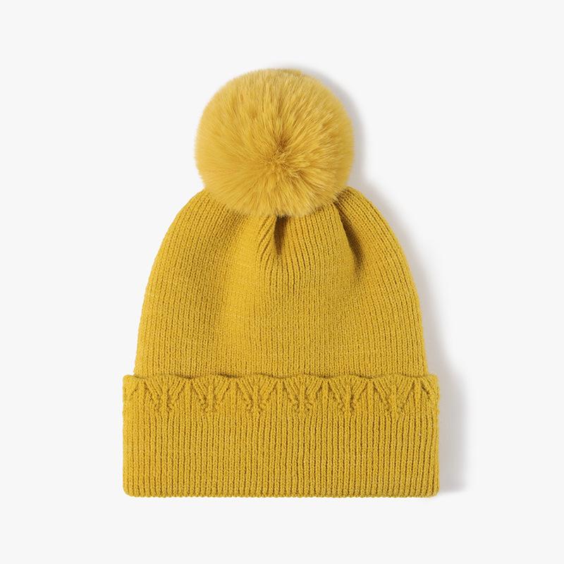 Winter Warm Fleece Womens Knitted Beanie Hat with Pom,outdoor Warm Skull Cap Skull Hat for Women,suitbale for Daliywear,skiing