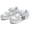 New MLB Chunky Liner Anti Slip Wear Resistant Low Top Skateboard Shoes Gray Kids' 7ASXCA13N-50GRL