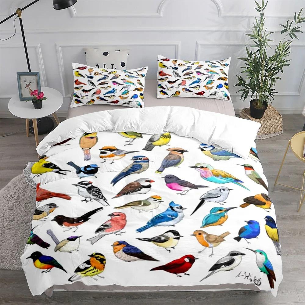 Floral And Birds Duvet Cover Collection King Queen Double Full Twin Single Size Duvet Cover Pillow Case With Bed Linen Collection