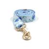 Blueberry Print Pet Dog Leash with Gold Buckle