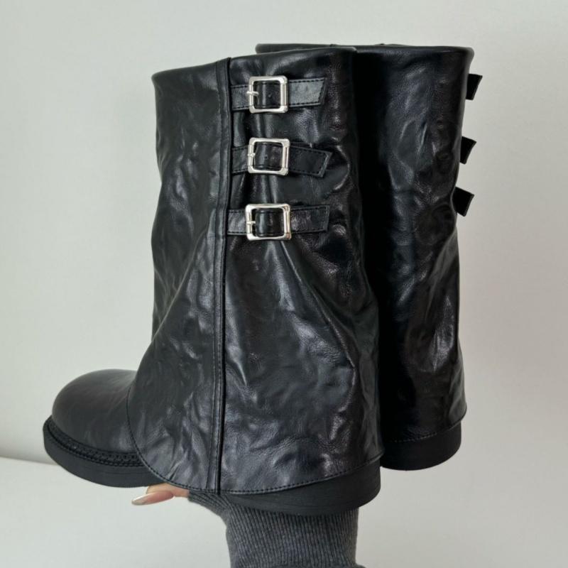 Fashion Women Ankle Boots 2025 Autumn And Winter Designer New Style Walking Boots Fashion Buckle Wear Resistant Women Boots Zapatos