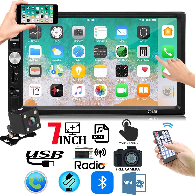 Buy Screen Touch Car Audio Radio Receiver 7012B Player 7inch Stereo at