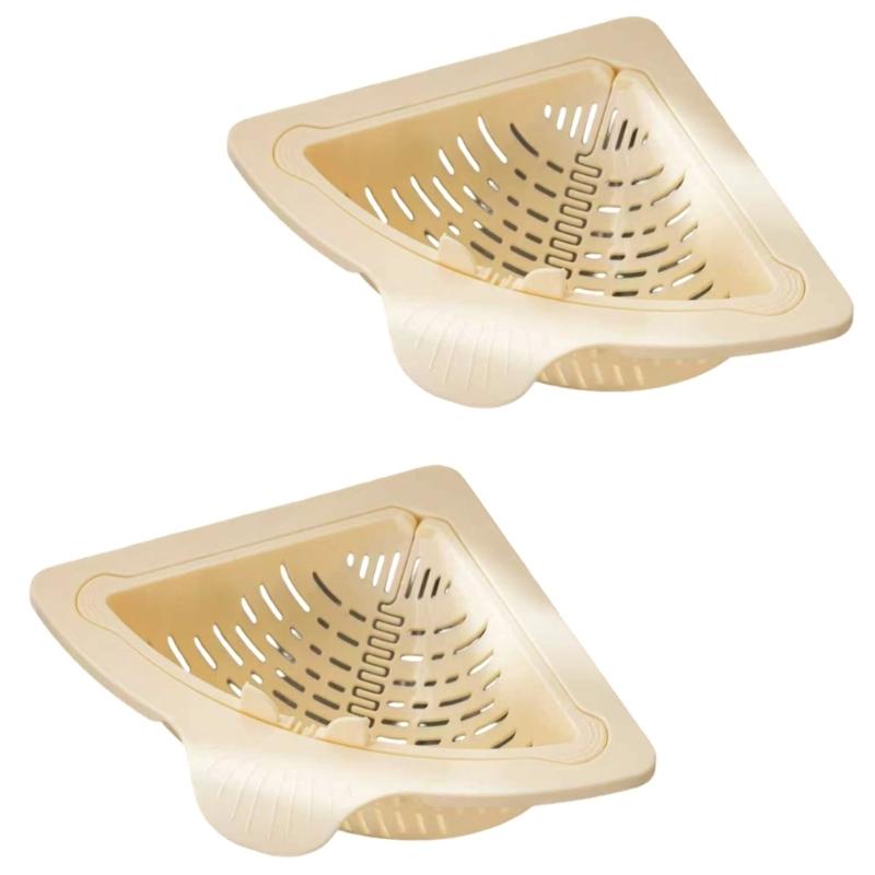 Triangular Magnetic Suction Drainage Filter Basket Corner Sink Strainer Twist Open Bottom Efficient Vegetable Draining