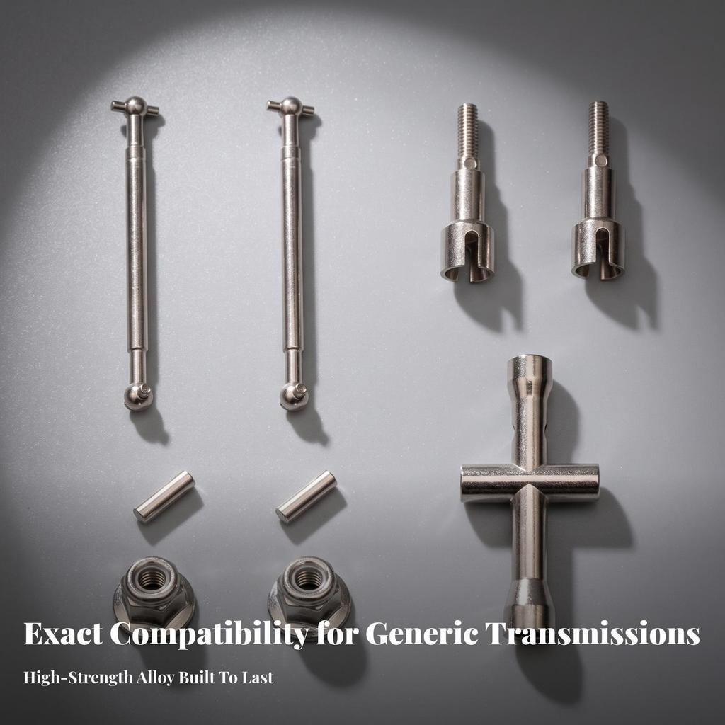 RC Drive Shaft with Cross Wrench Sturdy Assembly Driveshaft Alloy