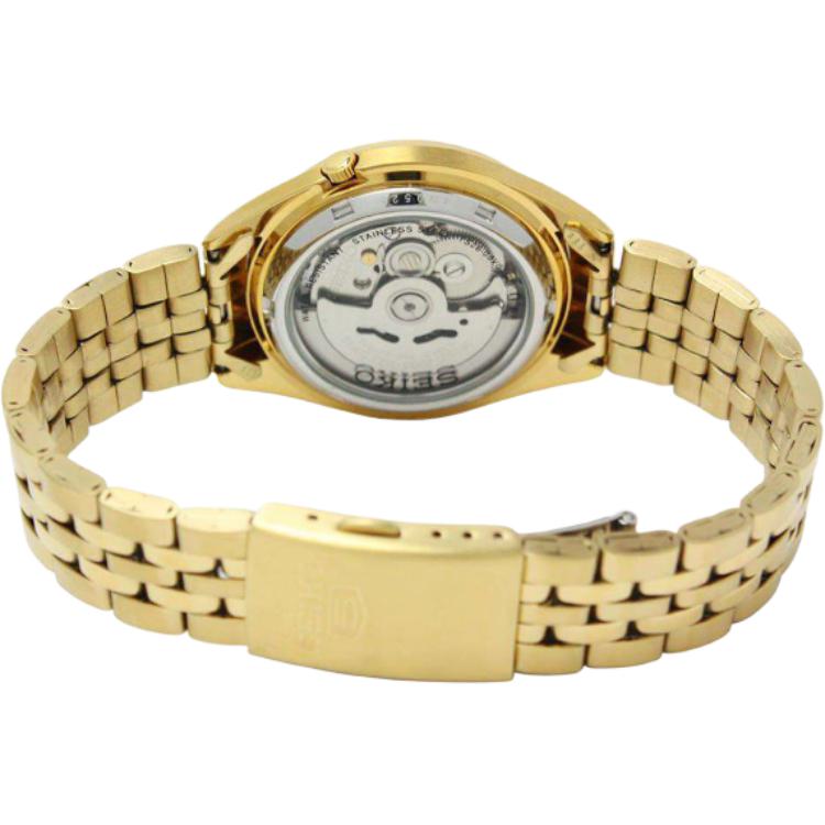 Seiko 30M Waterproof Automatic Mechanical Movement Stainless Steel Watch Men watches Gold SNKK98K1