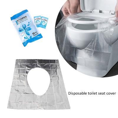 50pcs Disposable Toilet Seat Cushion Toilet Seat Cushion Clean And Hygienic Public Bathroom Travel Disposable Toilet Cover