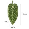 1Ps Large Tropical Green Plant Creative Wall-hung Kitchen and Bathroom Towel, Coral Fleece Material Towel