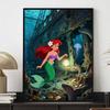 Disney Diamond Art Painting Kit Ariel's Treasures 5D Diamond Painting Dot Art Home Wall Decor