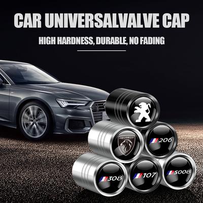 4Pcs Metal Car Wheel Tire Valve Caps Accessories For 206 3008 308 307 106 407 208 207 107 2008 508 408 5008 RCZ 2009 SW