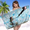 G-Gaston Lagaffe Anime Bath Towel Microfiber Soft Water Absorbing Breathable For Girl Kids Decorative Cartoon Beach Towel